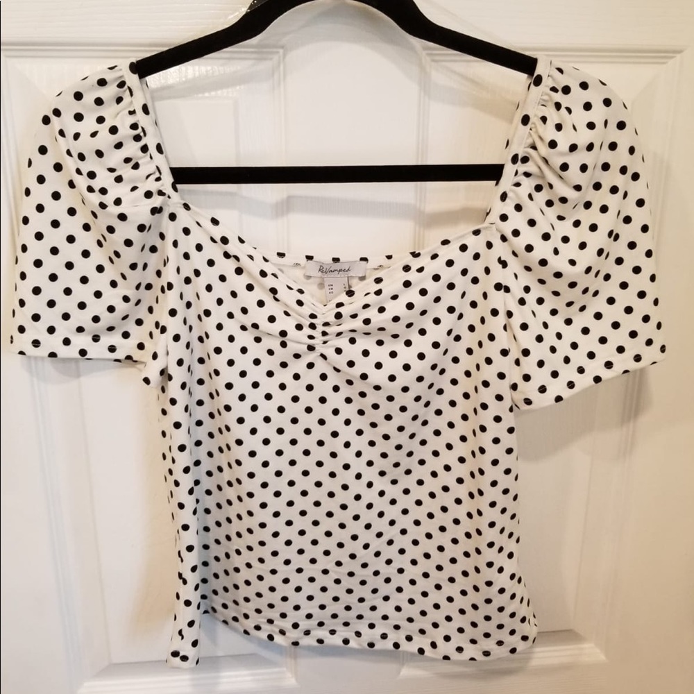Polka dot Crop Top